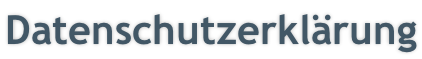 Datenschutzerklärung